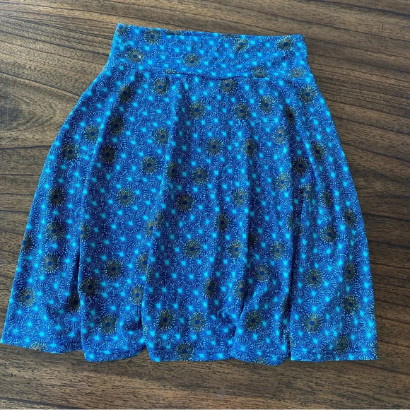 LuLaRoe Other - Lularoe Azure Kids Circle Skirt Blue Polka Dot size 8